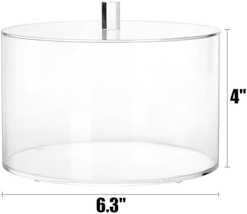 Peohud Coffee Filter Holder, Acrylic Coffee Pod Holder with Lid