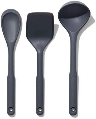OXO Good Grips 3-Piece Gray Utensil Set