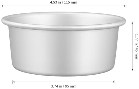 SHEUTSAN Round Cake Pan, 4 Inch, Set of 30, Aluminum Baking Tins for
