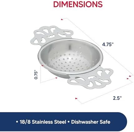 HIC Kitchen Premium Perforated English Tea Strainer - Japanese