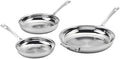 Cuisinart 3 Piece PureClad, Triple-Ply Stainless Steel Skillet Set, PCST22-81012