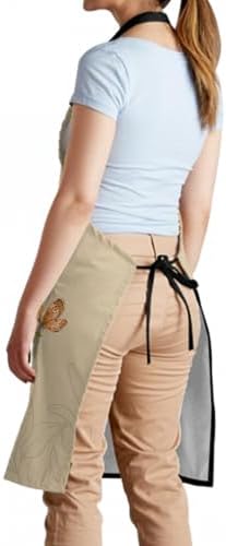 Stain Resistant Apron Adjustable Neck Pockets for Unisex Adults Women