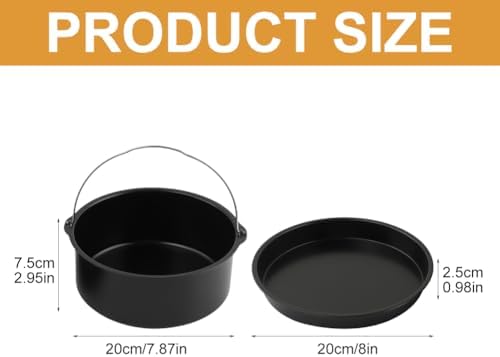 2pcs/set Air Fryer Accessories, Air Fryer Cake Barrel, Air Fryer Cake