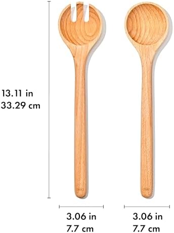 OXO Good Grips Beechwood Salad Servers – 2-Piece Set