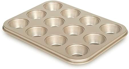 Glad Mini Muffin Pan Nonstick - Heavy Duty Metal Cupcake Tin with