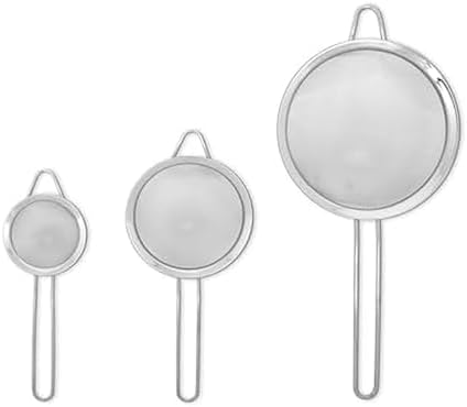 Farberware 3-Piece Fine Mesh Strainer Set Stainless Steel