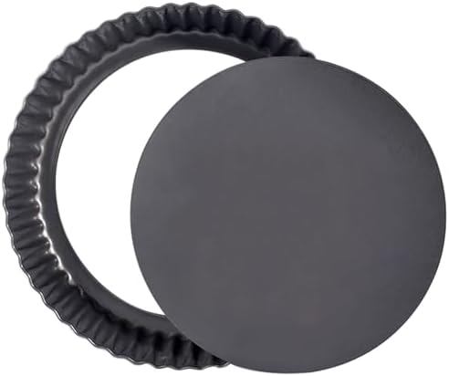 Tart Pan Removable Bottom 9 Inch Tart Pans Round Nonstick Quiche Pan