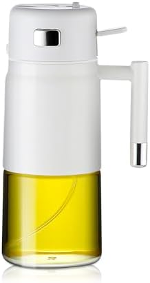 Olive Oil Sprayer & Dispenser Bottle, 17oz Glass