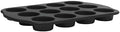 Oster Teston 12-Cup Muffin Pan, Nonstick Carbon Steel Cupcake Baking