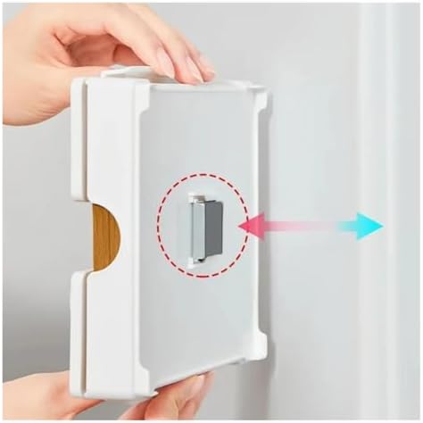1pc Coffee Filter Storage Box Refrigerator Holder Wall-Mounted