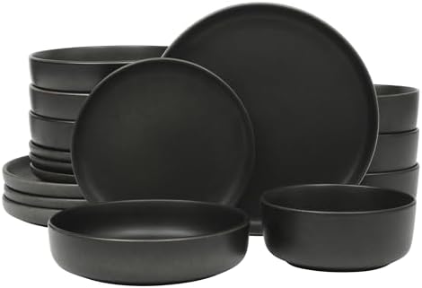Gibson Elite Pasco 16 Piece (Service for 4) Plates and Bowls Double