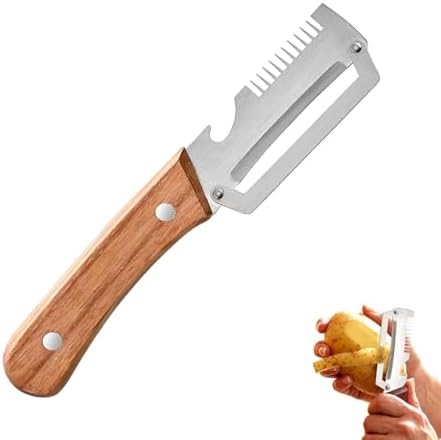 Multi-Functional Vegetable Peeler, 3 in 1 Multi Functional Wooden