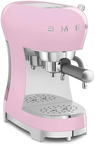 Smeg Manual Espresso Machine, Pink