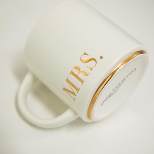 COLLECTIVE HOME Mr. & Mrs. Ceramic Coffee Mug Set, 15oz, 2-Piece