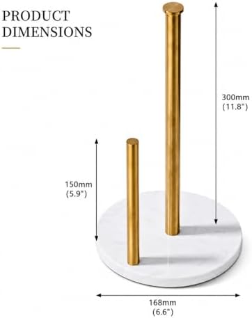 Brushed Gold Paper Towel Holder, 304 Stainless Steel