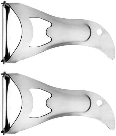 2pcs Stainless Steel Kitchen Peeler Set with Potato Vegetable Cutter