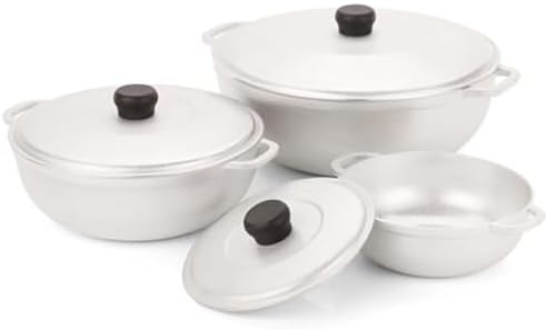 3-Piece Cast Aluminum Caldero Set, 1.5/2.5/5.2 QT