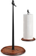 Black Wooden Bird-Shaped Paper Towel Holder