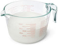 Amazon Basics Large Size Glass Measuring Cup, 8 Cup, Easy-to-Read