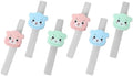 Elderly Silicone Drinking Straws with Clips 6pcs Set Reusable Straws