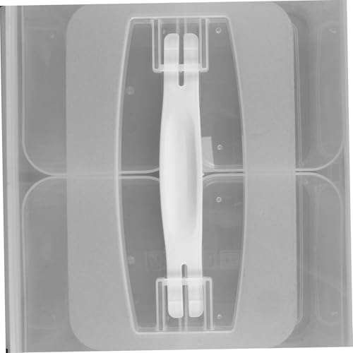 LIFKOME 8l Divided Plastic Snack Box with Lid and Handle Xmas