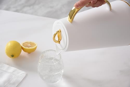 Pampa Bay Thermal Carafe (White and Gold)