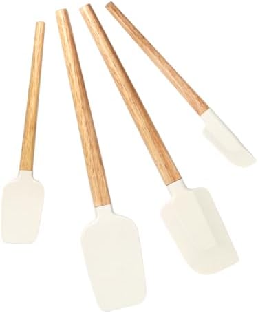 Silicone Spatula Set, Food Grade Rubber Spatula-4 Piece Nonstick