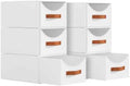 Homsorout Stackable Storage Drawers - Collapsible Storage Bins with