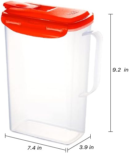 LocknLock Aqua Fridge Door Water Jug | Clear Pitcher | BPA Free Plastic Pitcher - Image 7