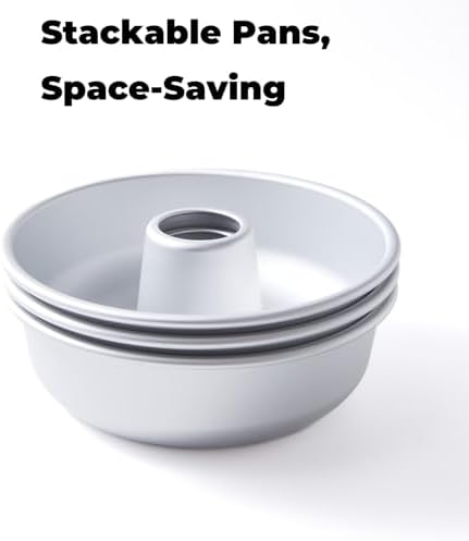 Moldes de Aluminio para Flan con Centro Tubular, 8 in, 3 Pack
