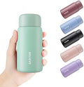 7oz Mini Insulated Water Bottle, Leak-Proof Pocket Size Flask for Hot