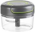 Manual Food Chopper with Pull-String Mechanism for Garlic, Ginger, and