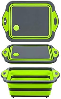 Collapsible Cutting Board with Colander, Foldable Multi-function