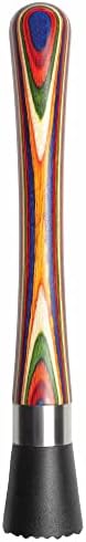 Baltique Marrakesh Muddler for Cocktails, Colorful Wood Handle, Nylon