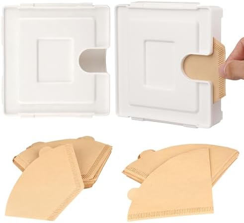 Magnetic Coffee Filter Holder and 100 Cone Coffee Filters Paper