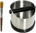 Espresso Knock Box, Stainless Steel, 10 Espresso Pucks, 700ml