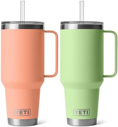 YETI Rambler 42 oz Tumbler with Handle and Straw Lid, Travel Mug Water