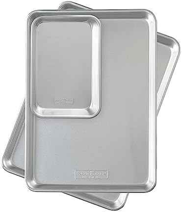 Nordic Ware Naturals Half Sheet Set - USA Made Aluminum Commercial