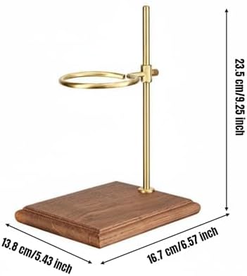 Amagogo Coffee Stand Pour Dripper Holder Station With Thick Wooden