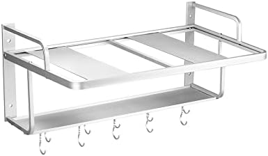 QWORK Wall-Mount Microwave Oven Rack, 21.65" x 15"
