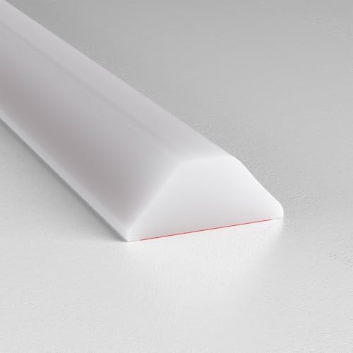 Shower Threshold Water Dam Barrier, 1.2 x 0.55 in, Transparent