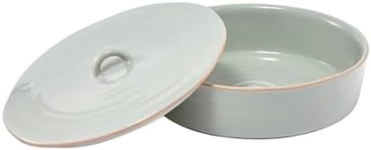 Bico Light Sage Green 9 inch Stoneware Tortilla Warmer with Lid
