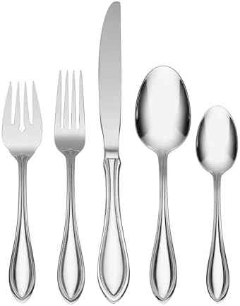 Oneida American Harmony 45-Piece 18/0 Silverware Set for 8, Flatware