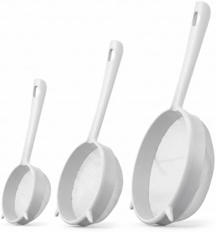 3 Pcs Plastic Strainer Colander Kefir Strainer for Kefir Grains