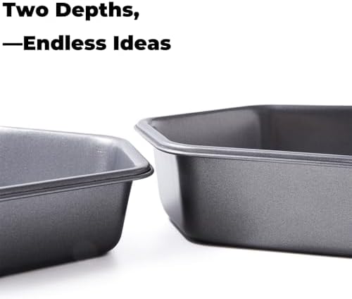 Coffin Cake Pan Set, 10 x 6.9 in Carbon Steel Molds, 2 Pack