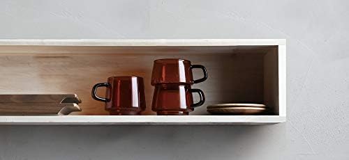KINTO 21742 SEPIA Cup & Saucer, 9.1 fl oz (270 ml), Amber