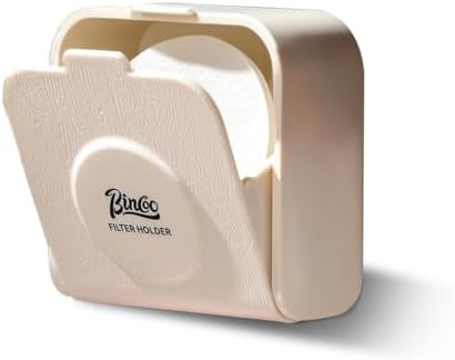 Bincoo Coffee Filter Storage Box - Wall-Mountable ABS Round Filter