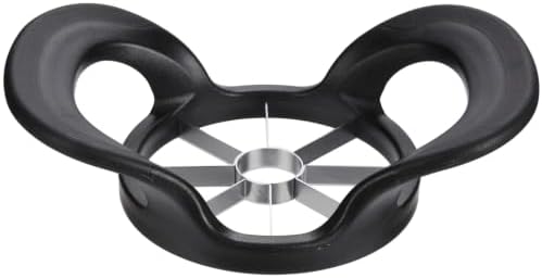 8-Wedge Stainless Steel Apple Slicer and Corer, Black