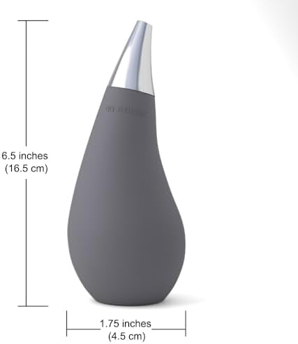 Squeezable Soap Dispensers, Tear Drop Shape, Gray, ~7oz