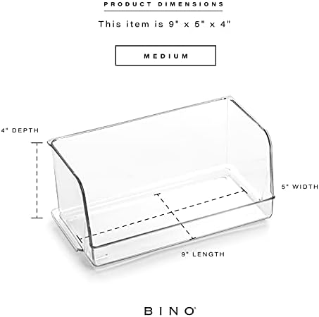 BINO | Stackable Plastic Storage Bins, Medium | THE MYRIAD COLLECTION